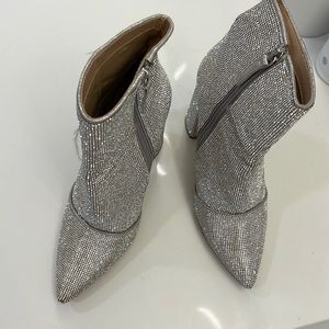 Steve Madden rhinestone bootie.